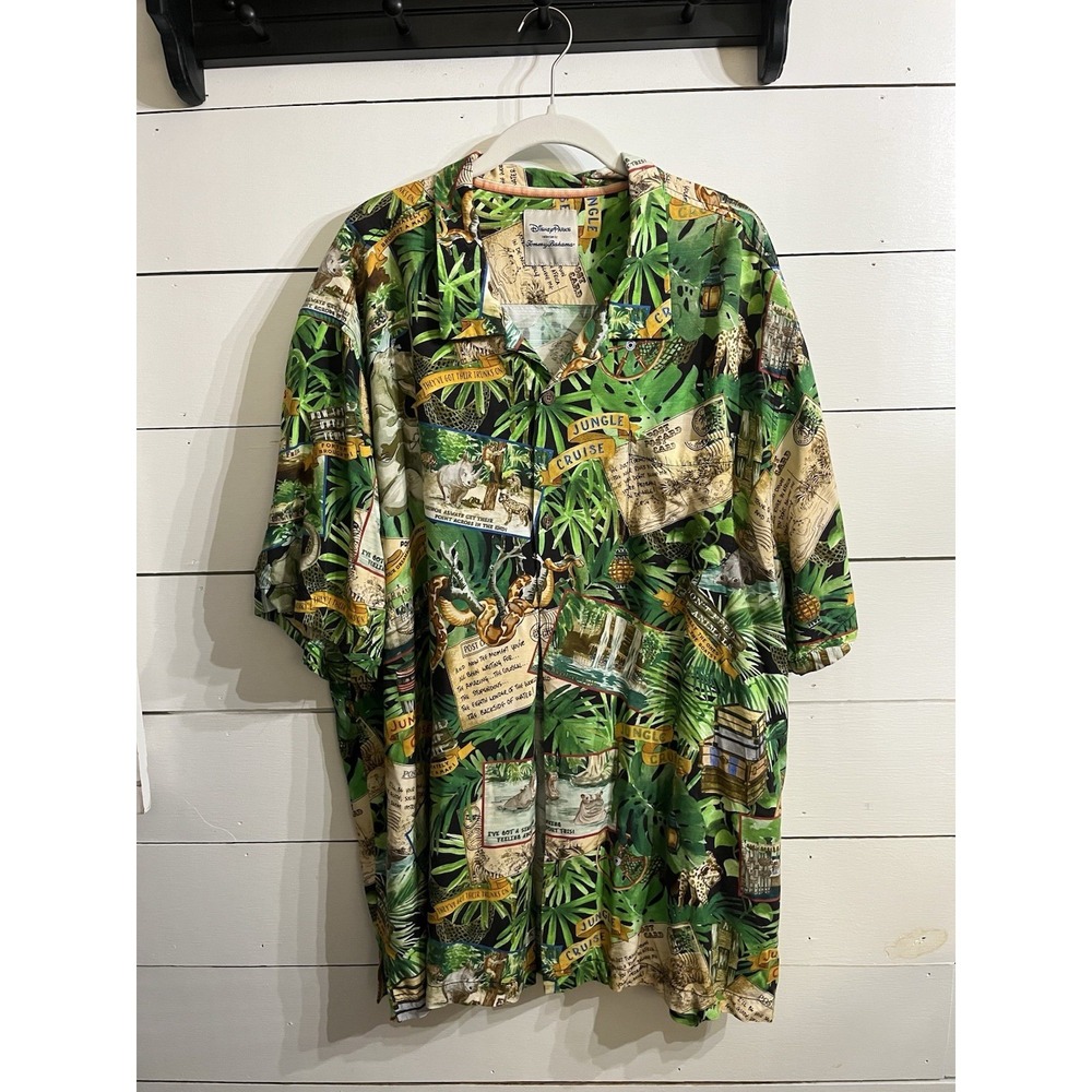 Disney Parks Tommy Bahama Jungle Cruise Men's Button Down Shirt 3XL XXXL